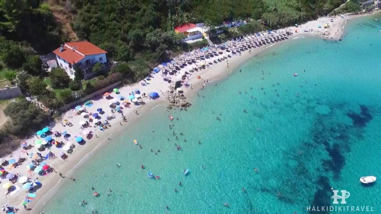 Blue Thea Luxury Villa In Afitos Kültér fotó